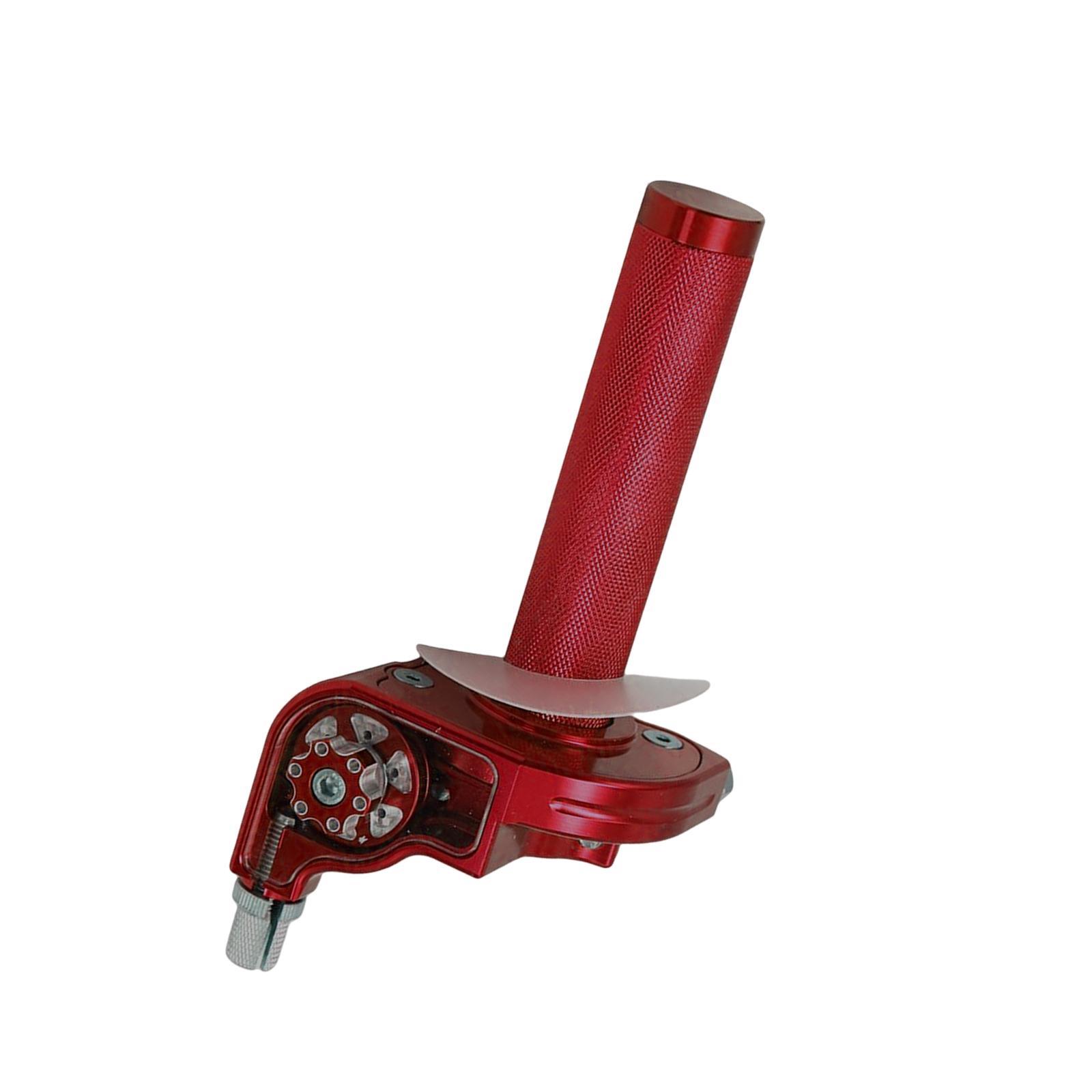 Throttle Grip Handlebar Grip  Aluminum Alloy 22mm Handlebar for Motorbike , Red