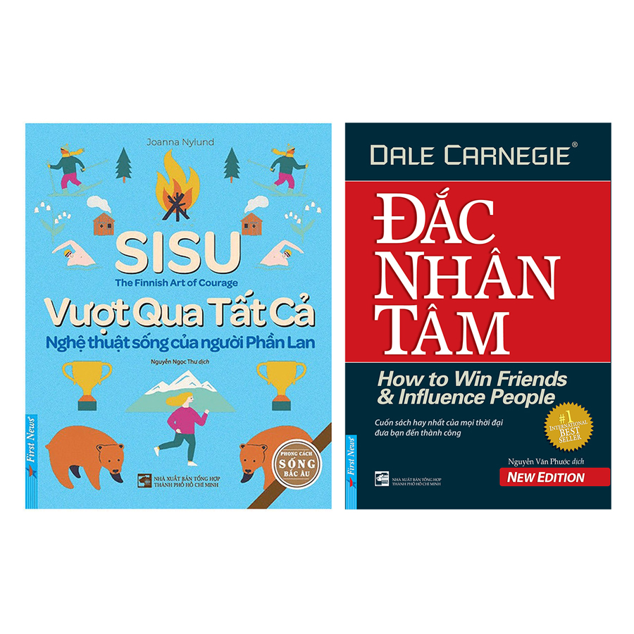 Combo Sách Tư Duy : SISU - Vượt Qua Tất Cả + Đắc Nhân Tâm - First News