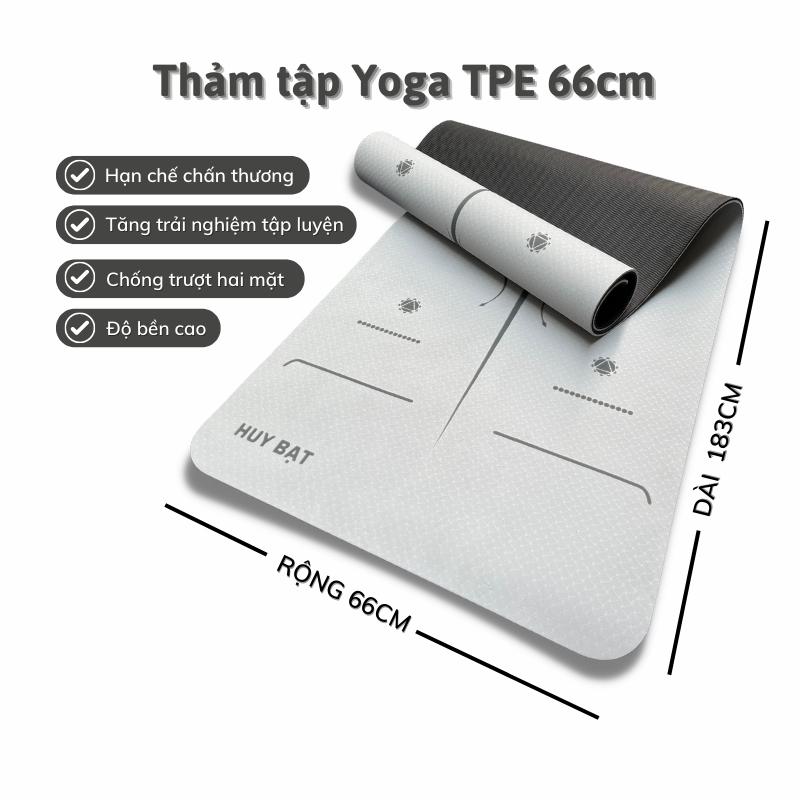 THẢM TẬP YOGA, GYM 2 LỚP + TÚI ĐỰNG THẢM TẬP YOGA - GIAO MÀU NGẪU NHIÊN.