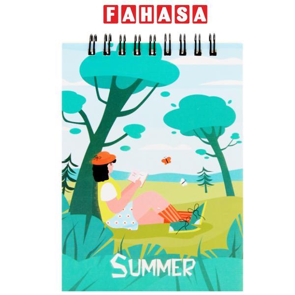 Sổ Lò Xo Note 4 Mùa A6 - Kẻ Ngang - 160 Trang 80gsm - The Sun - Summer