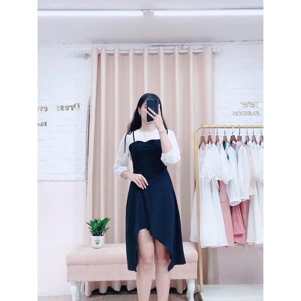 Váy thiết kế Simee vạt chéo cách điệu