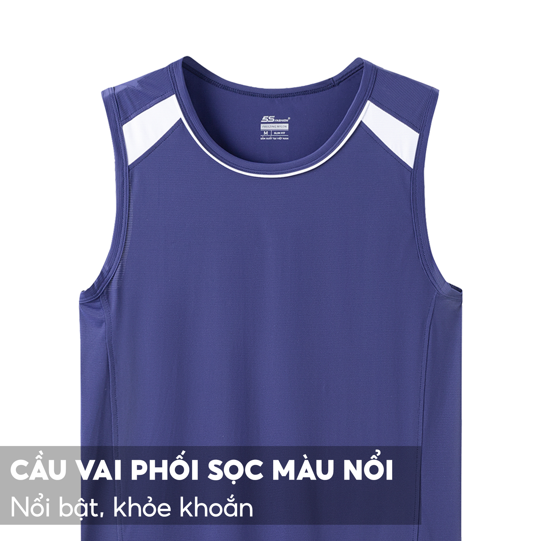 Áo Sát Nách Nam 5S ACTIVE, Chất Liệu FREEZING Siêu Nhẹ, Mát, Thoáng Khí, Thiết Kế Thể Thao, Khỏe Khoắn