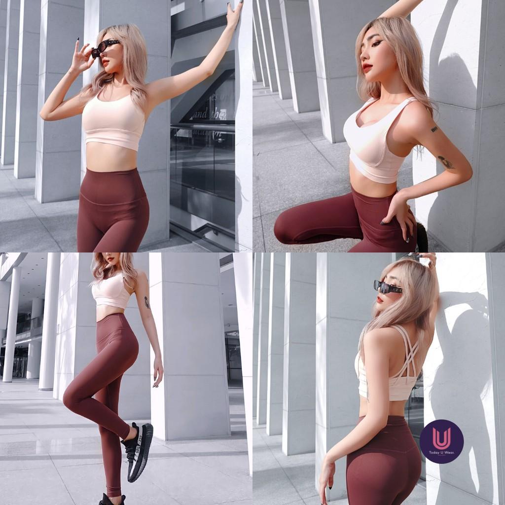 Áo Thể Thao Tập Gym Yoga Essential Bra (Áo không gọng, có mút, co giãn 4 chiều, thoáng khí, ôm dáng)