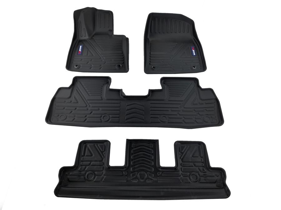 Thảm lót sàn Lexus RX450 HL 7 chỗ 2015 - nay Nhãn hiệu Macsim chất liệu nhựa TPV cao cấp màu đen