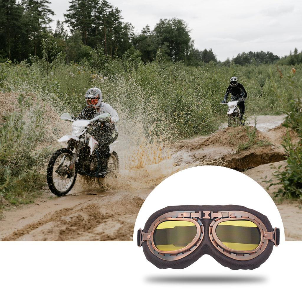 Punk Glasses Motorcycle Goggles Flying Eyewear for Motocross Cruiser Snow Sports