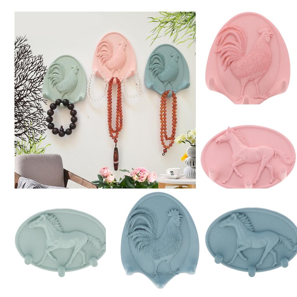 Creative Animal Single Wall Hook Utility Hook Towel Hanger Robe Coat Hook Keys Hook 1Pcs