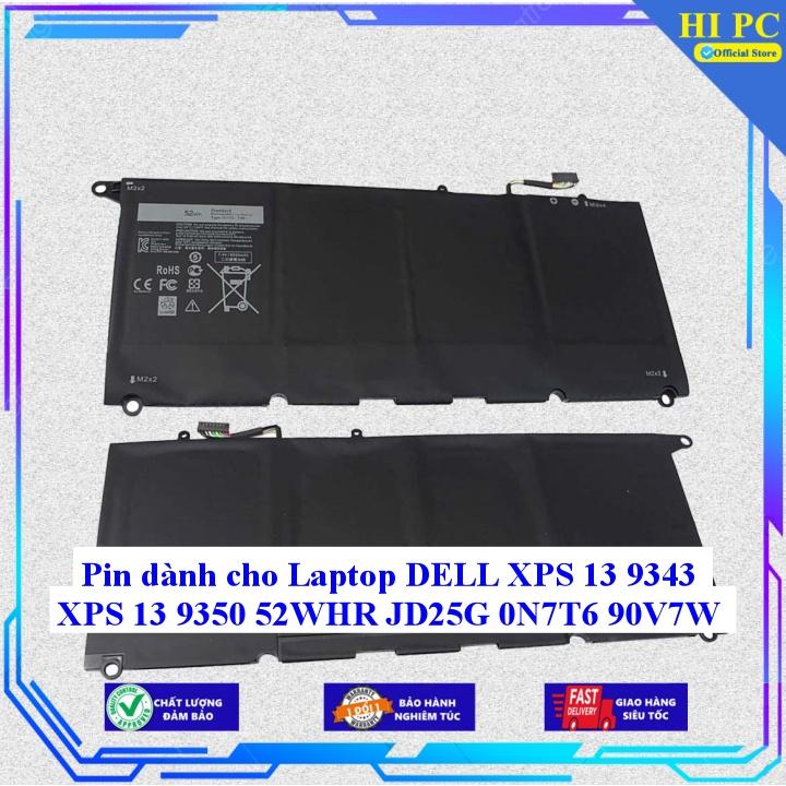 Pin dành cho Laptop DELL XPS 13 9343 XPS 13 9350 52WHR JD25G 0N7T6 90V7W - Hàng Nhập Khẩu