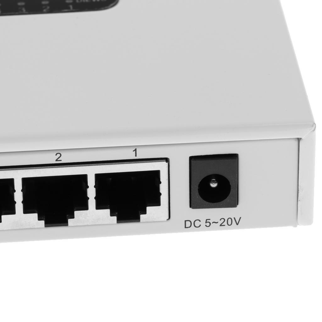 RJ45 5Port Gigabit Ethernet Network Switch Metal Desktop Smart Adapter Hub