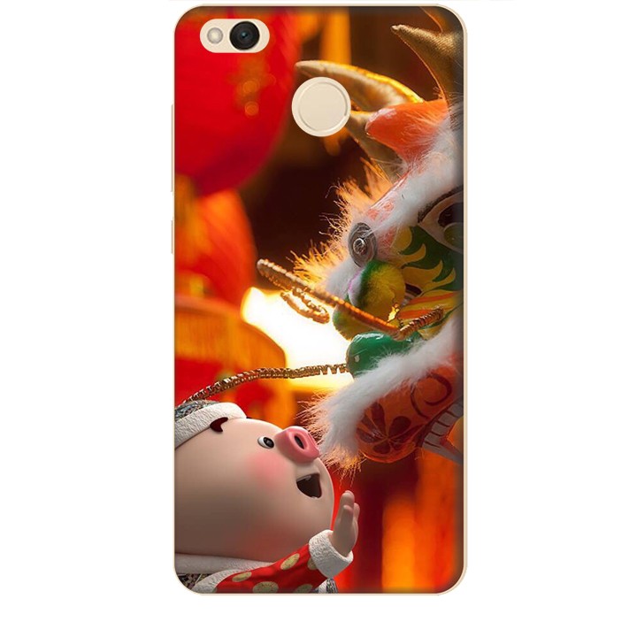Ốp lưng dành cho điện thoại XIAOMI REDMI 4X Heo Múa Lân