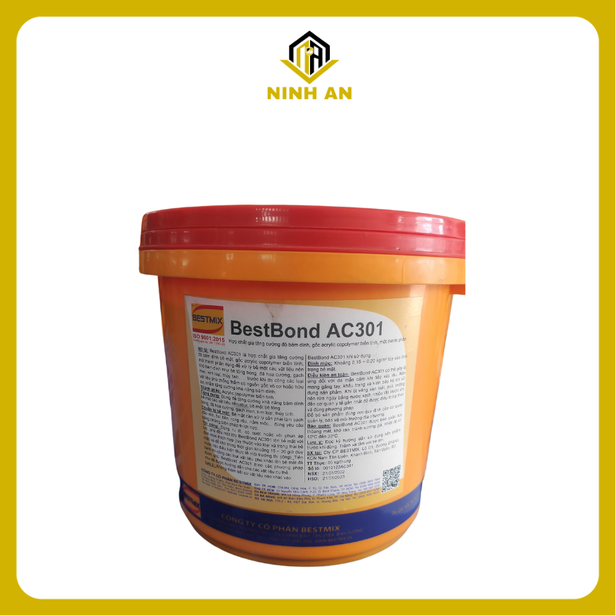 BestBond AC301 -20kg/thùng Hợp chất gia tăng cường độ bám dính, gốc acrylic copolymer biến tính, một thành phần