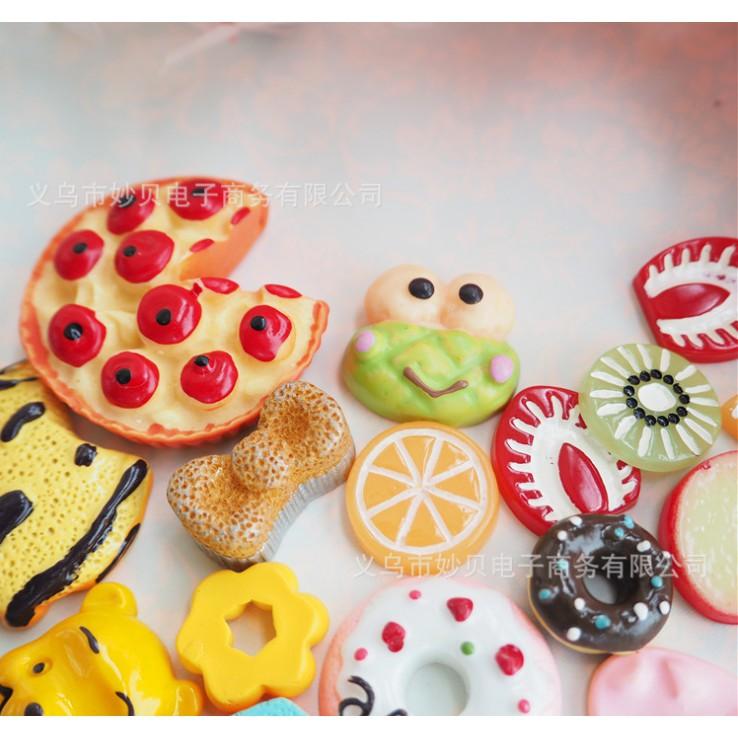 *HN* Combo 50 charm Mario, McDonald, trái cây, bánh Kitty cho các bạn trang trí Jibbitz, vỏ ốp điện thoại, DIY