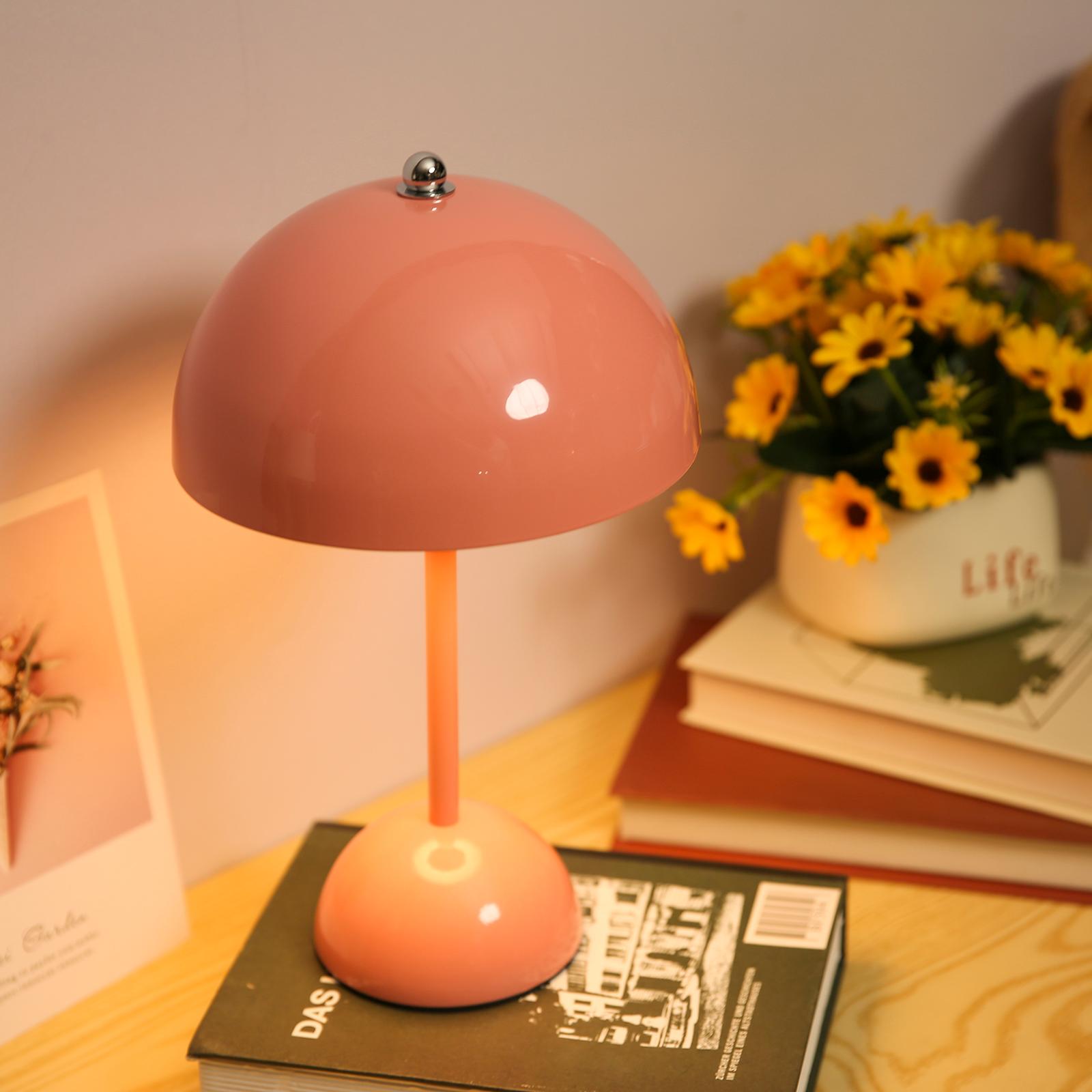 Neoglint USB Rechargeable Table Lamp Touching Control Bedside Night Light Decorative Bedroom Nightstand Lamp