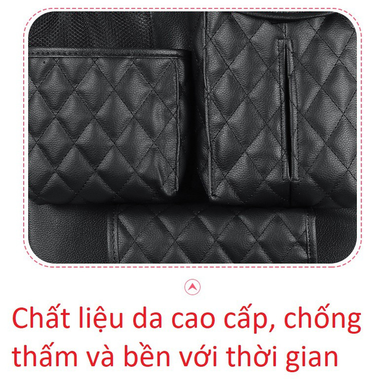 Túi treo đồ sau ghế ô tô da cứng đa năng