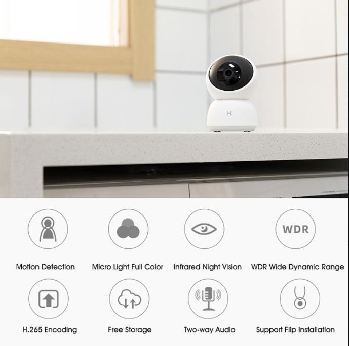 Camera Xiaomi 360 Imilab Home Security Chất Lượng Cao 1296x2304, Đàm Thoại 2 Chiều, Chế Độ Hồng Ngoài Ban Đêm, Chế Độ Chống Trộm - Hàng chính hãng