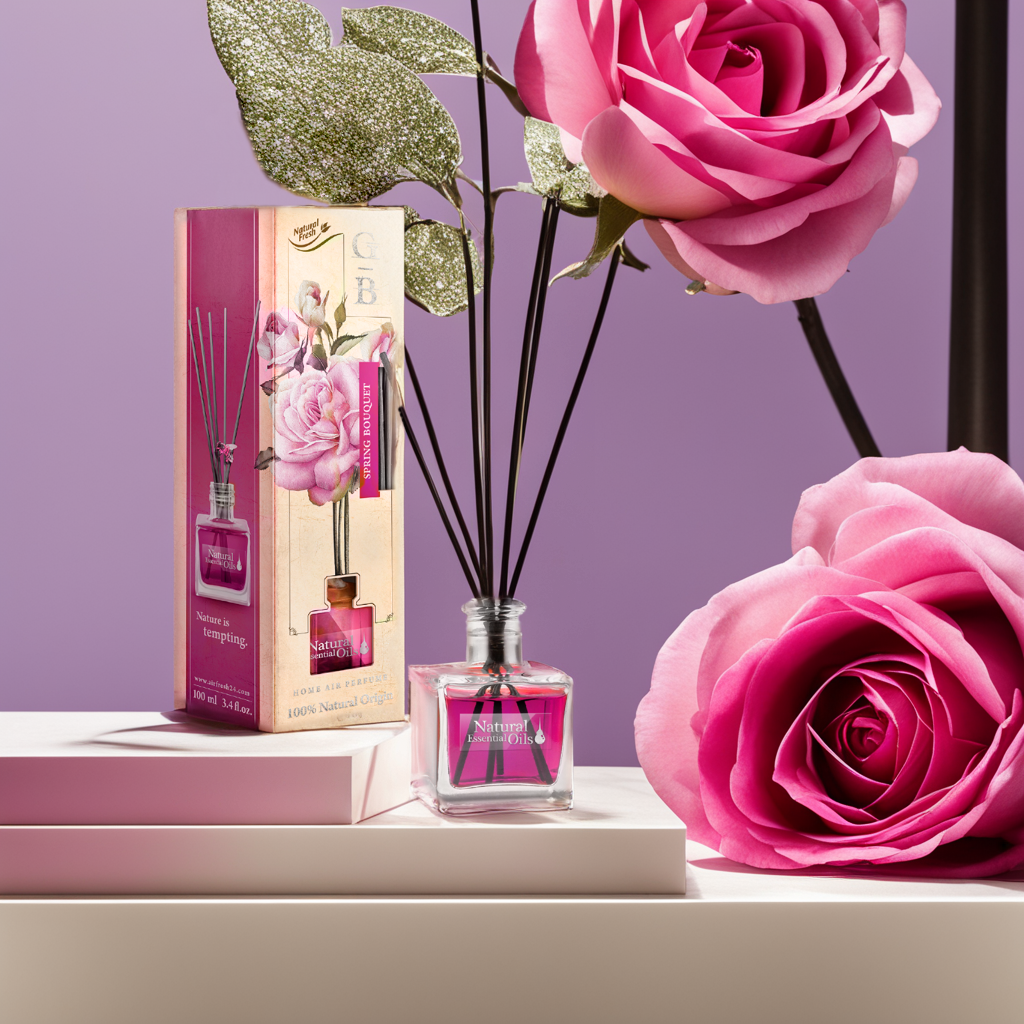 Nước hoa thơm phòng Elix - Garden Botanica - Hương Spring Bouquet (Hoa Anh Đào) - 100ml Khử mùi tốt, lưu hương lâu, sản phẩm Chính Hãng nhập khẩu Ba Lan