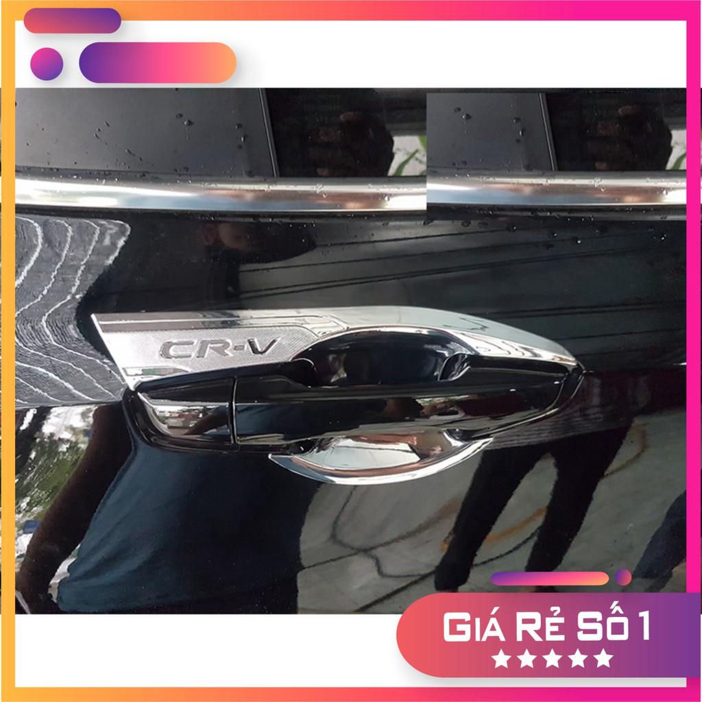 Ốp tay nắm và hõm cửa mạ crom loại dày-ốp trang trí phụ kiện xe ô tô dành cho HONDA CRV 2018-2019-2020-2021