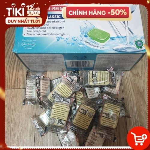 [Hàng Nhập khẩu Đức]  -  2 Viên dành cho máy rửa bát, Viên Rửa Chén Bát Denkmit Geschirr Reiniger Tabs nhập khẩu Đức