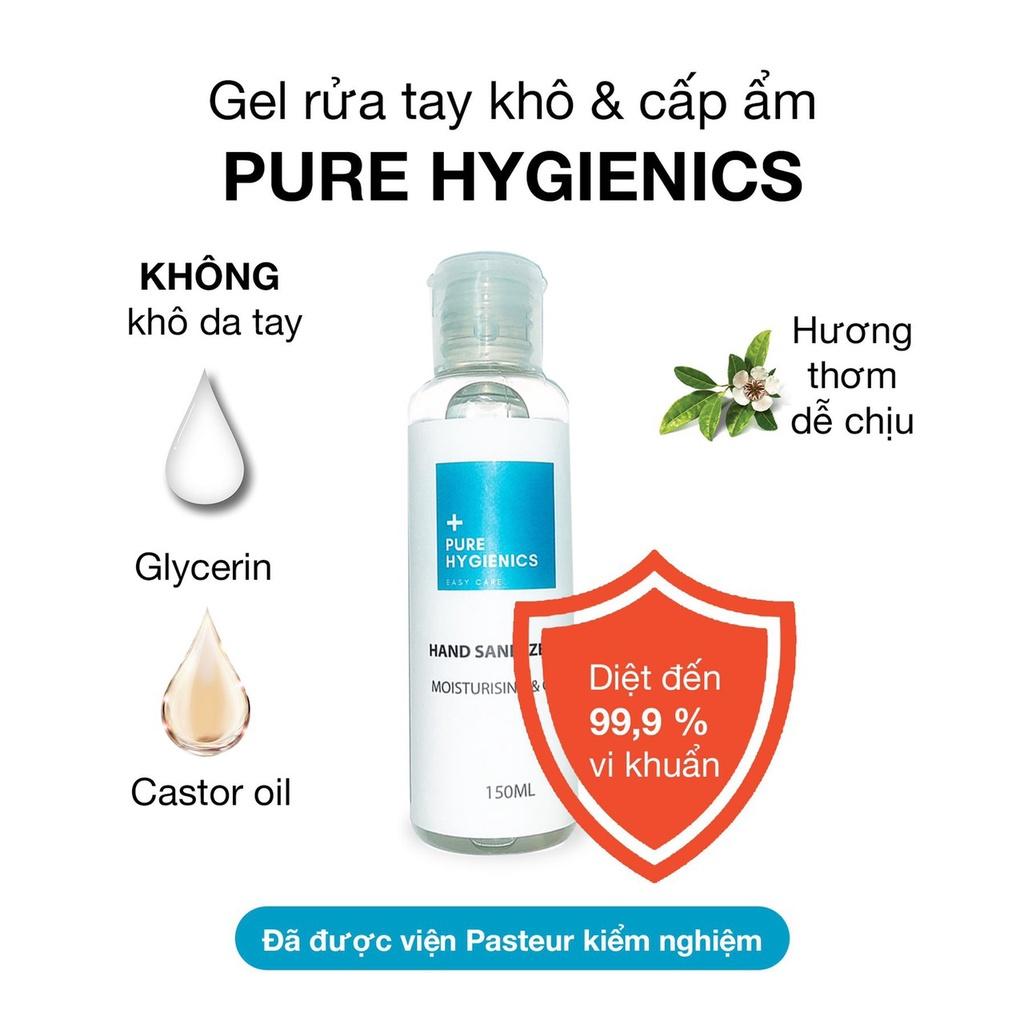 Nước rửa tay Pure Hygienics giúp sạch khuẩn tiện lợi khi đi du lịch The Beauty of Jones 150ml