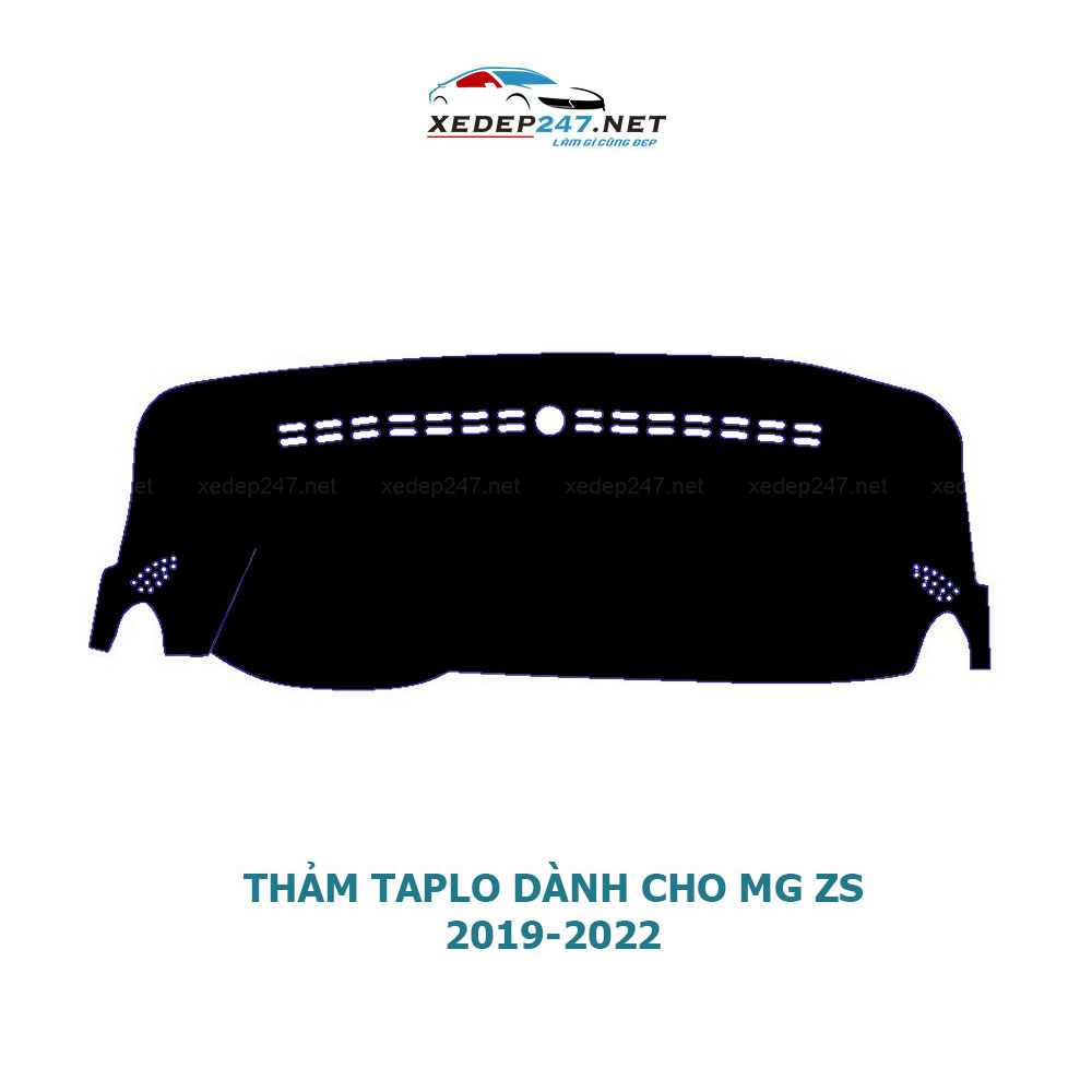 Thảm Taplo dành cho xe MG ZS 2019-2022 chất liệu Nhung, da Carbon, da vân gỗ