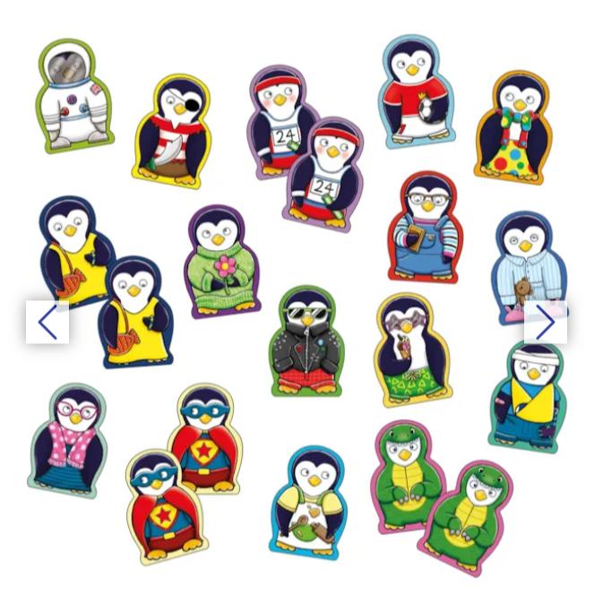 Trò chơi trí tuệ Penguin Pairs Orchard Toys giúp trẻ phát triển kỹ năng quan sát và khả năng ghi nhớ