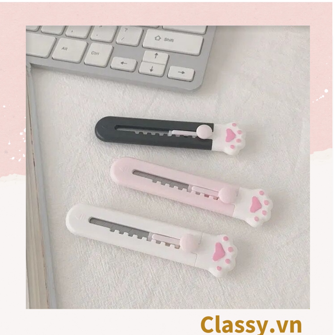 Dao Dọc Giấy Chân Mèo Classy Dễ Thương PK642