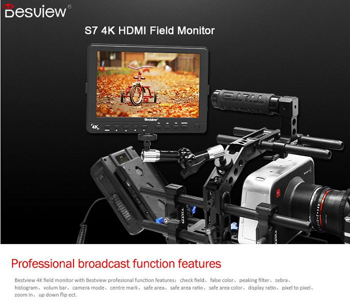 Màn hình Bestview S7 7inch FULL HD/4K cổng HDMI hàng chính hãng.