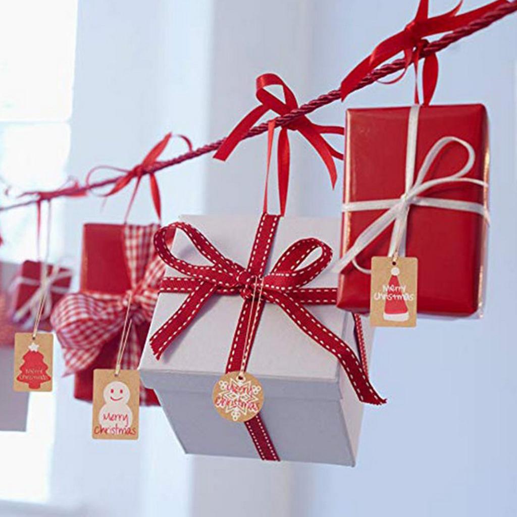 100 Pcs / Set Gift Tag Paper Tag Hanging Labels Hanging Tags Signs Pendant Paper Labels