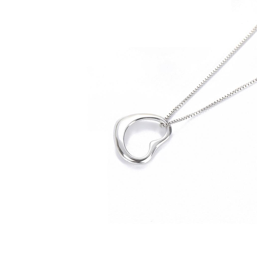 Dây chuyền bạc ATJ9902 thiết kế mặt hình trái tim, vòng cổ bạc Heart Necklace Anta Jewelry