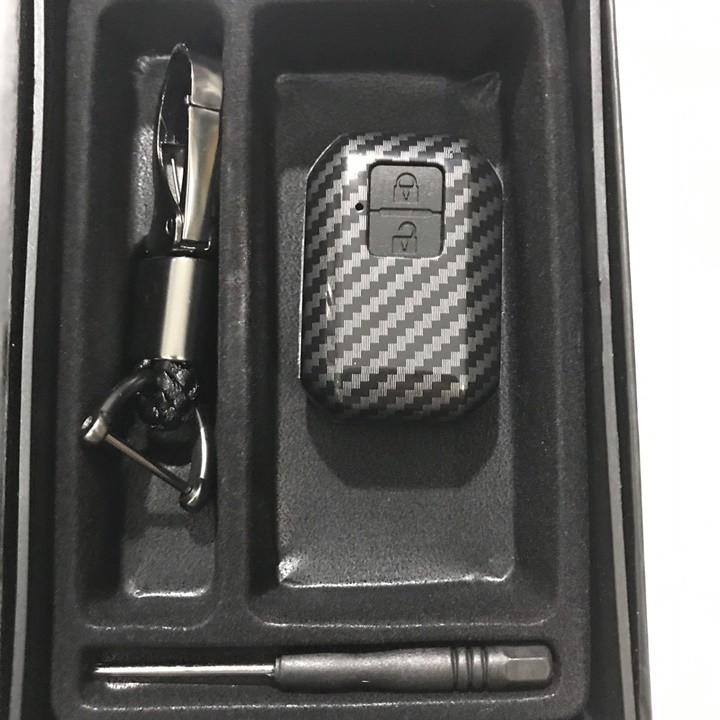 Ốp carbon chìa khóa, móc khóa ô tô dùng riêng cho xe Suzuki XL7, Ertiga