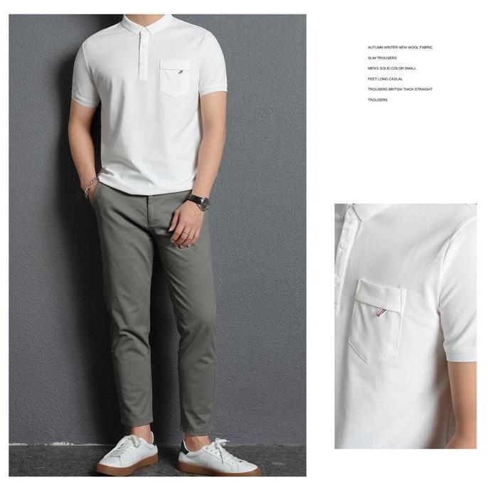 Áo polo nam có túi ngực RMEN Store vải cá sấu full size form chuẩn nhiều màu
