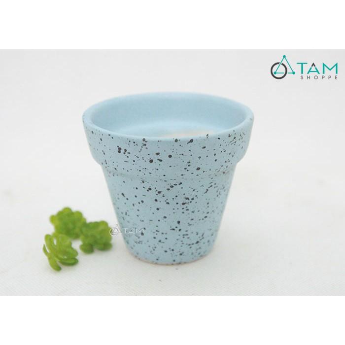 Chậu gốm mini trồng cây để bàn số 61