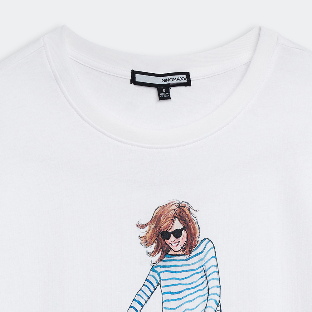 NINOMAXX Áo thun Graphic Nữ cotton 2104046