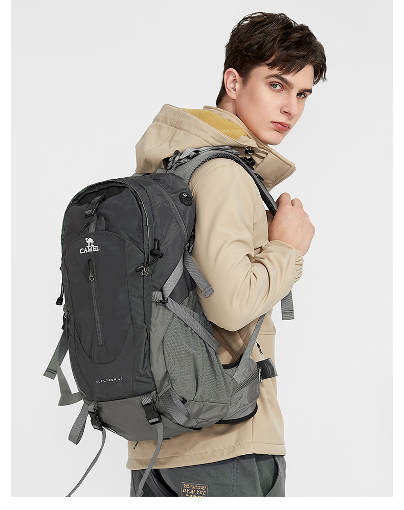 Ba Lô Ngoài Trời Chống Mòn CAMEL CROWN 40L Túi Thể Thao Du Lịch Leo Núi Cắm Trại Đi Bộ Đường Dài