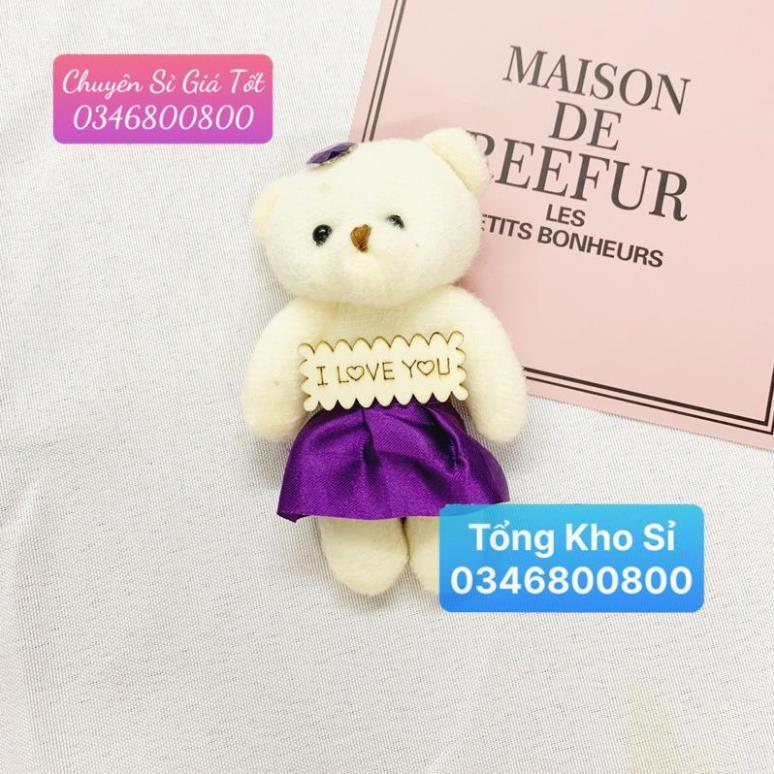 COMBO 10 GẤU BÔNG MINI ĐÁNG YÊU Bằng Bông Mềm Mại