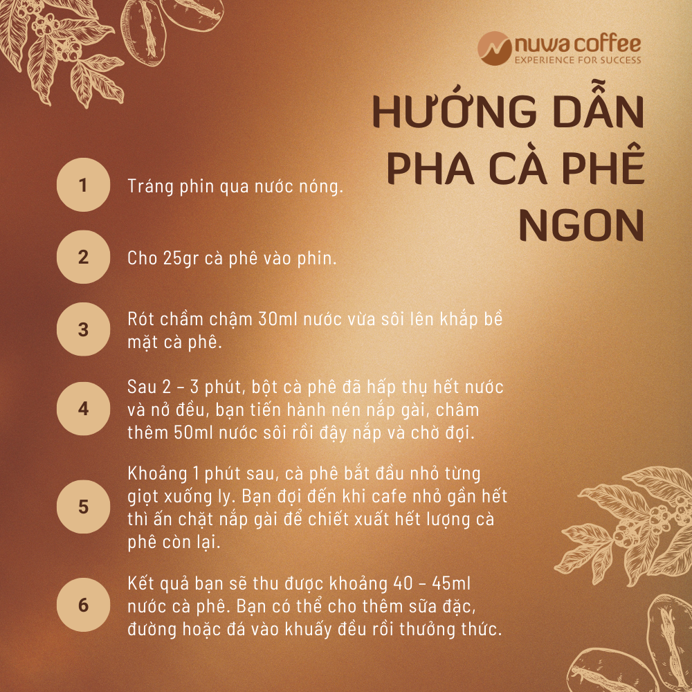 Cà phê Hữu Cơ Nuwa Coffee đạt chuẩn USDA 100% Robusta nguyên chất, hạt đã xay, rang vừa, hộp 220g, đắng nhẹ, ít chua