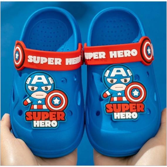 Cho Bé Dép sục Spiderman, Captain America, Công chúa Elsa chống trượt chống trơn cho bé trai, bé gái từ 2 đến 7 tuổi