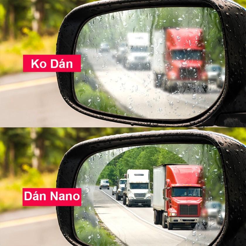Miếng Dán Chống Nước - Miếng Dán Chống Nước Gương Ô Tô - Chống Bám Nước, Chống Lóa Gương Chiếu Hậu