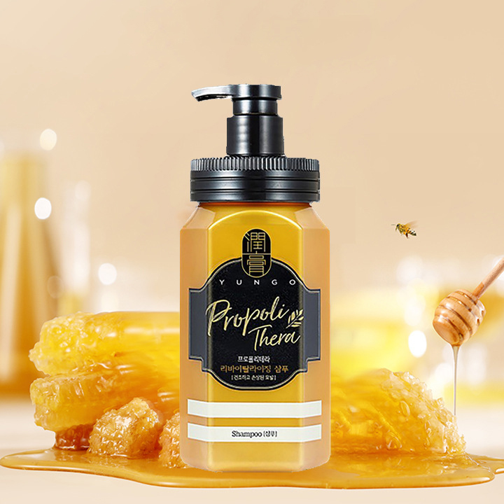 Dầu gội mật ong dưỡng tóc mềm mượt, hết hư tổn Yungo Propoli Thern Shampoo Hàn Quốc 500ml