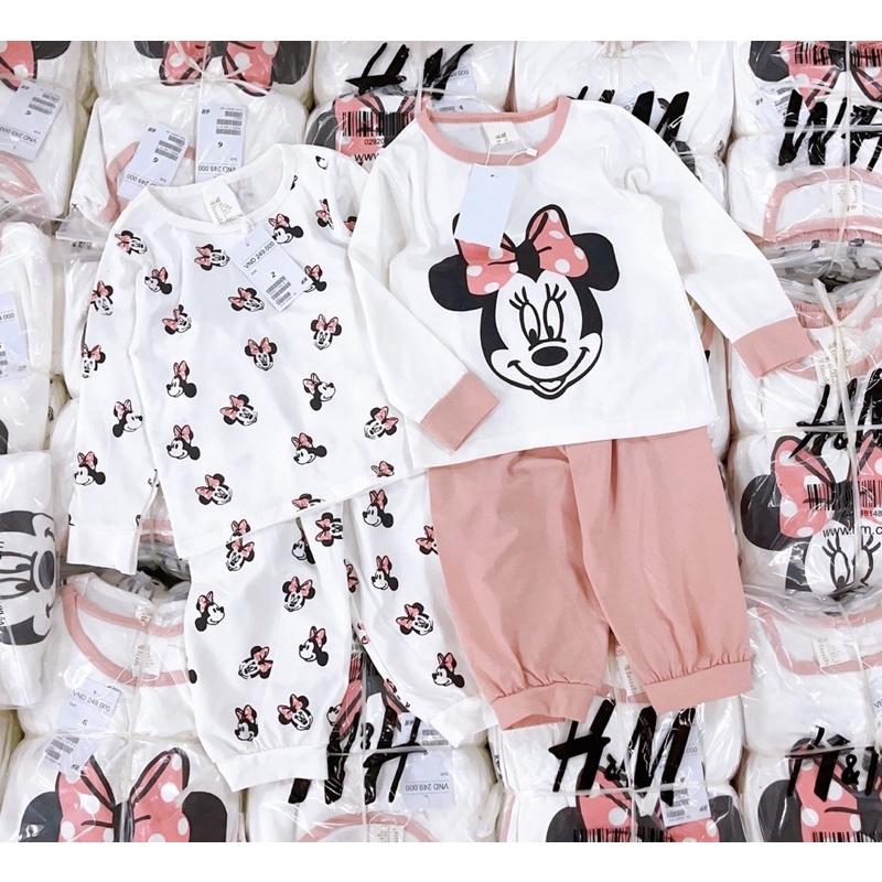 COMBO 2 BỘ MICKY TRẮNG NƠ HỒNG CHO BG