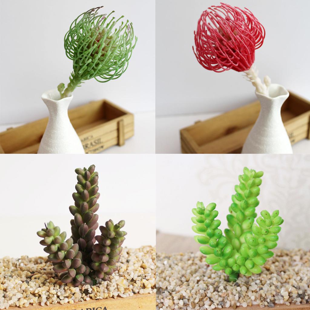 Artificial Green Succulent Plants Wedding Party Decor Home Garden Decor #1