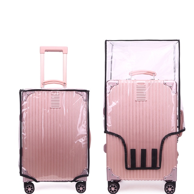 Bọc vali chống xước áo trùm bọc vali nhựa trong suốt đủ size tiện lợi
