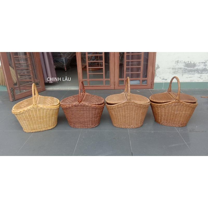 GIỎ MÂY ĐI PICNIC- GIỎ MÂY CHỤP HÌNH- GIỎ MÂY DECOR - PHỤ KIỆN CHỤP HÌNH