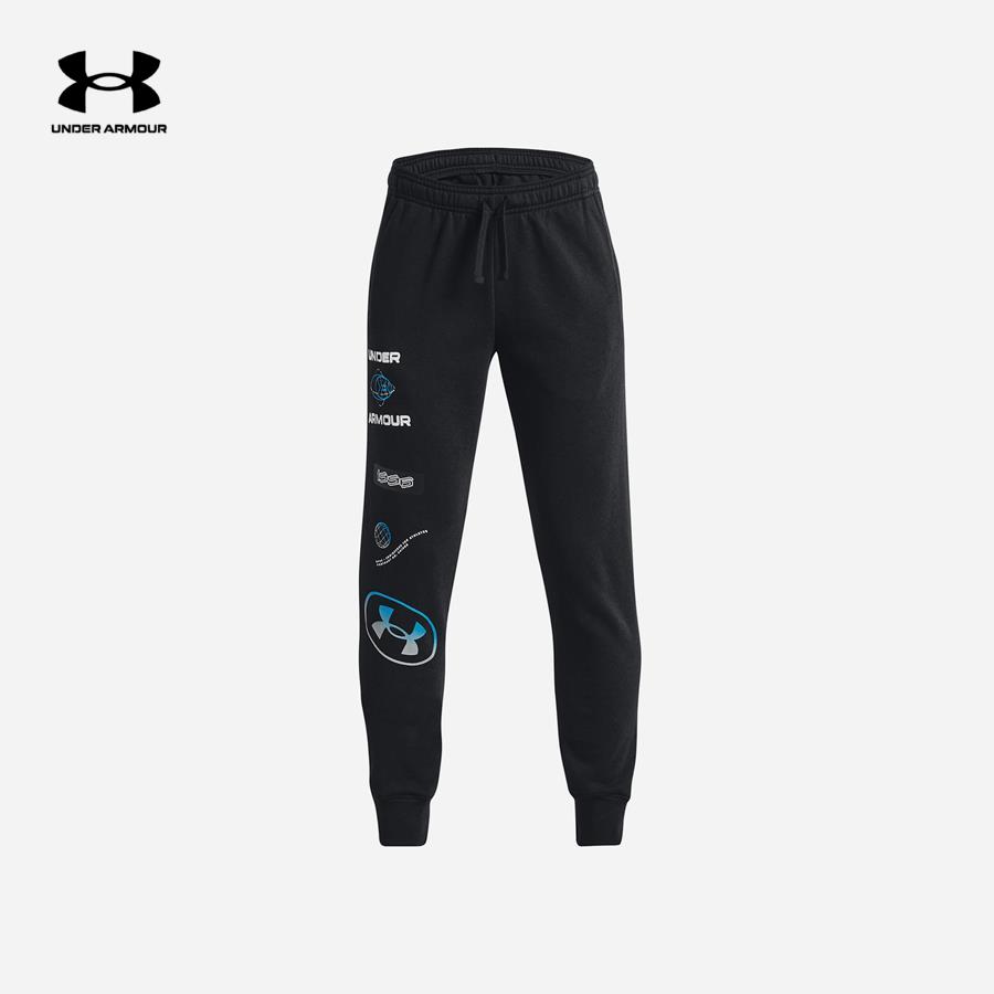 Quần dài thể thao bé trai Under Armour Rival Flc Wordmark Jgrs - 1373556-001