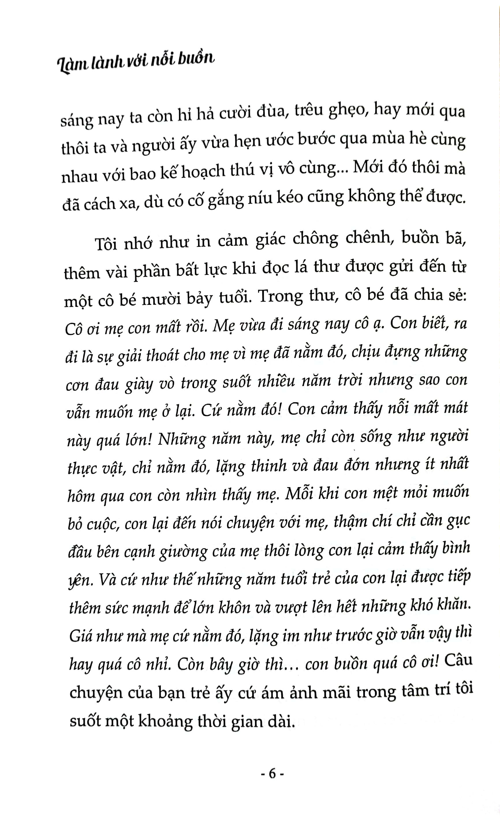 Làm Bạn Với Nỗi Buồn