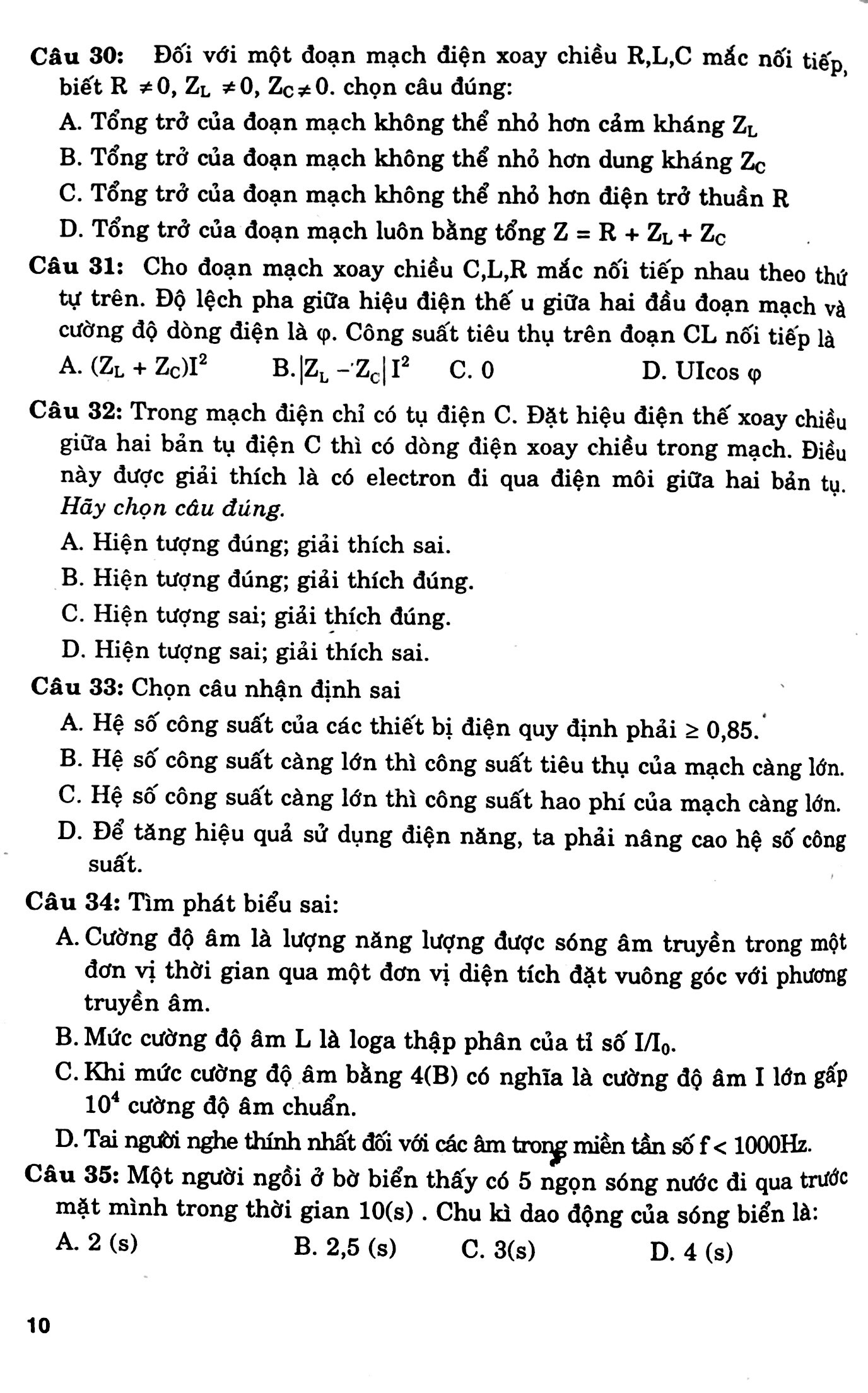 Cấu Trúc Các Dạng Đề Thi Trắc Nghiệm Vật Lý 12