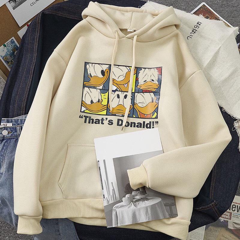 ÁO HOODIE NAM NỮ IN VỊT DONALS