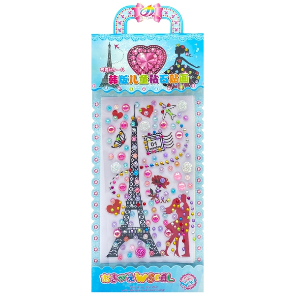 Sticker ABS150-158 - Love In Eiffel Tower (Mẫu Sản Phẩm Bên Trong Là Ngẫu Nhiên)