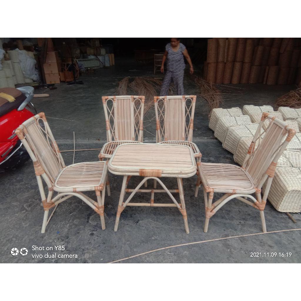 Bàn Bằng mây Hình chữ nhật, Bàn cà phê, kệ cho đầu giường, Bàn cho ban công