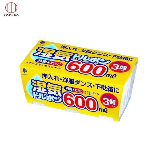 Set 03 Hộp hút ẩm, khử mùi, chống mốc Kokubo ( 600ml-800ml ) - Hàng nội địa Nhật Bản