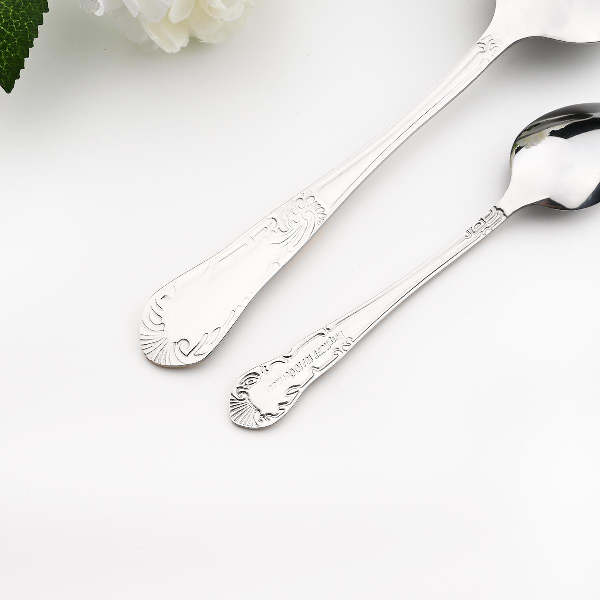 6 Người Vàng Vintage Bộ Dao Kéo Inox 18/10 Bộ Đồ Ăn Bộ Dao Muỗng Nĩa Muỗng Trà Chén Ăn Kiềng Bạc Bếp Phẳng Bằng